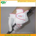 100% sheep skin pink golf gloves for women
